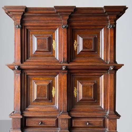 17Th C Dutch Walnut Cupboard