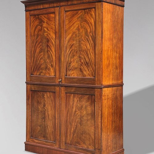 George IV Period Mahogany Wardrobe