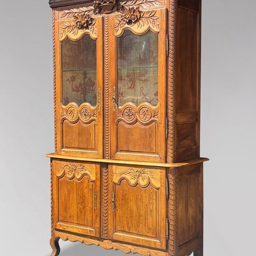 18Th C Louis XV Oak Buffet Deux Corps Cabinet