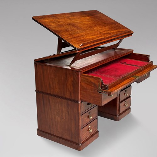 George III Period Mahogany Architect's Desk