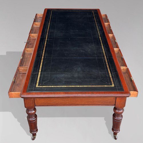 Impressive Victorian Mahogany Writing Table
