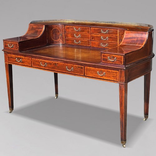 18Th C George III Mahogany Carlton House Desk