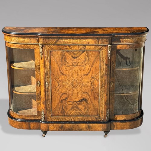 Victorian Burr Walnut Credenza