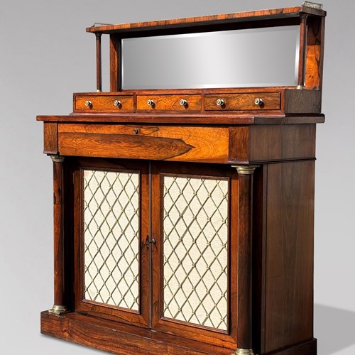 19Th C Regency Period Rosewood Chiffonier