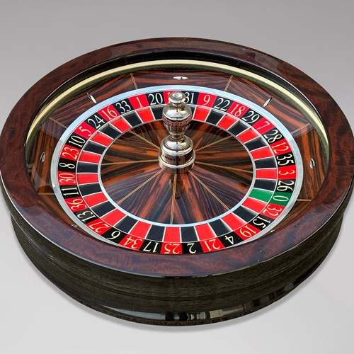 Quality 1980S Professional Ebony Roulette Wheel