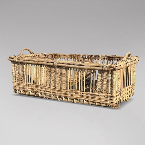 Large French Wicker Basket