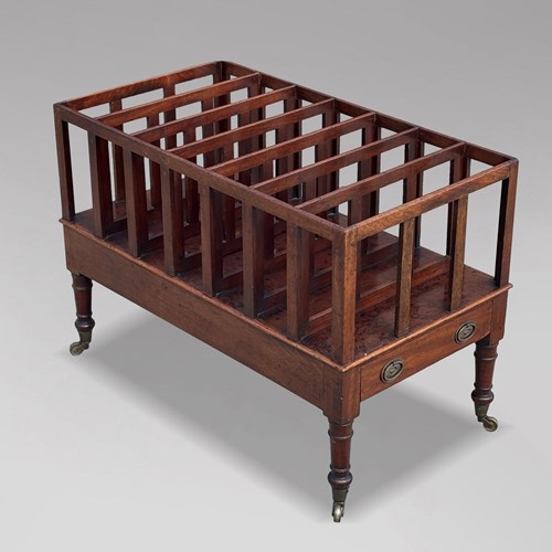 Large George III Period Mahogany Canterbury