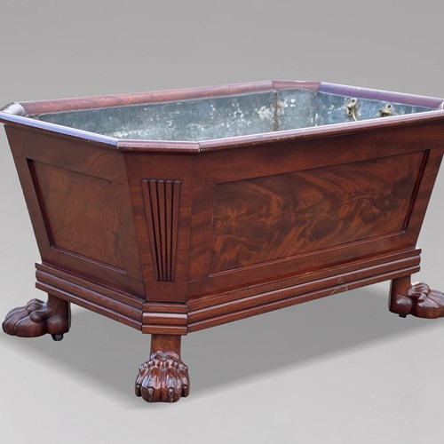 19Th C Regency Mahogany Wine Cooler