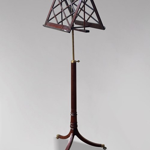 Georgian Mahogany Folding Duet Music Stand