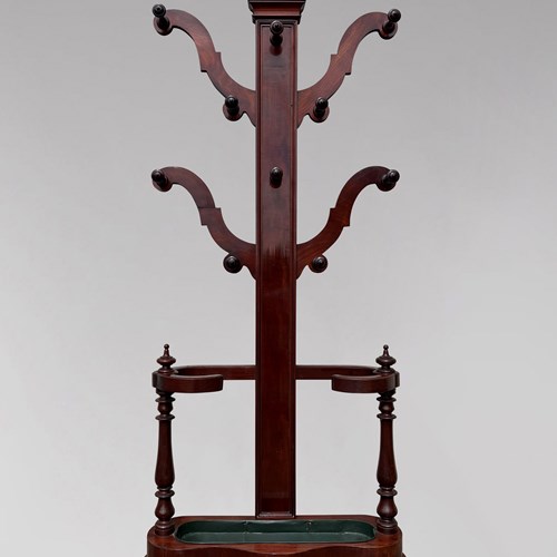 Victorian Period Mahogany Hall Stand