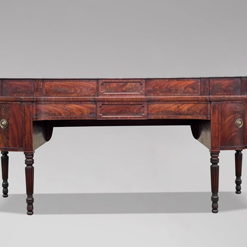 Large 18Th Century George III Mahogany Sideboard