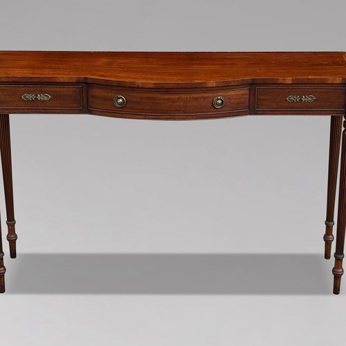 Mahogany Inlaid Console Table By Arthur Brett
