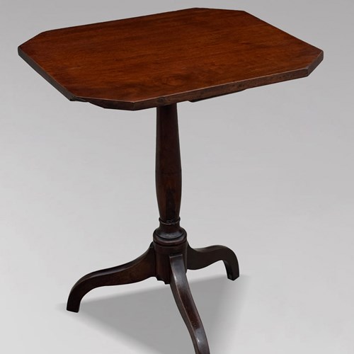 George III Period Mahogany Octagonal Tripod Table