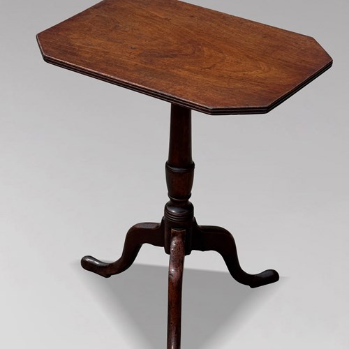 George III Period Mahogany Octagonal Tripod Table