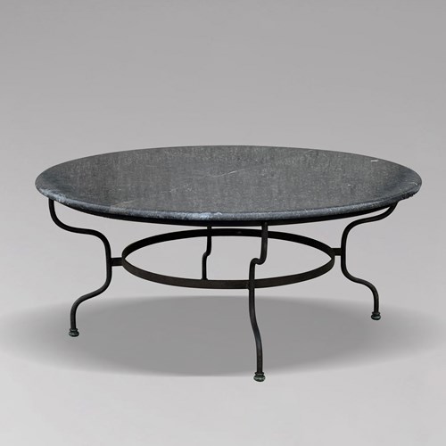 Large French Circular Garden Patio Dining Table