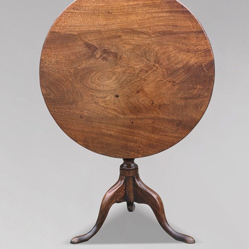 18Th C George III Mahogany Tripod Table
