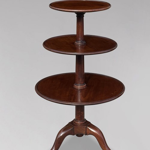 George III Period Mahogany Dumb Waiter