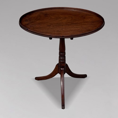 18Th C George III Period Mahogany Tripod Table