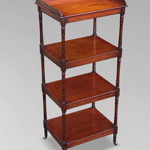 19Th C Georgian Mahogany Whatnot