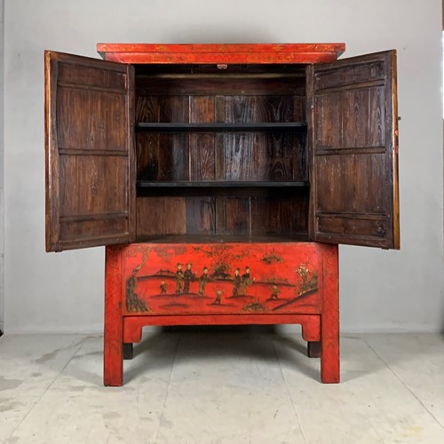 19Th Century Chinese Marriage Cabinet