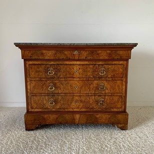 Handsome French Charles X Walnut Co...