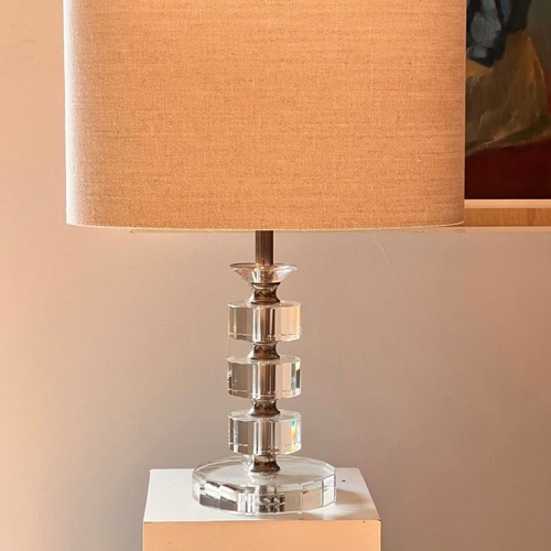 Single Acrylic Glass Table Lamp