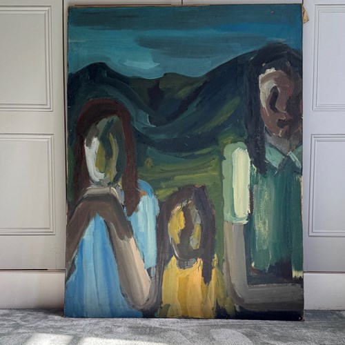 Unusual 20Th Century Portrait Painting