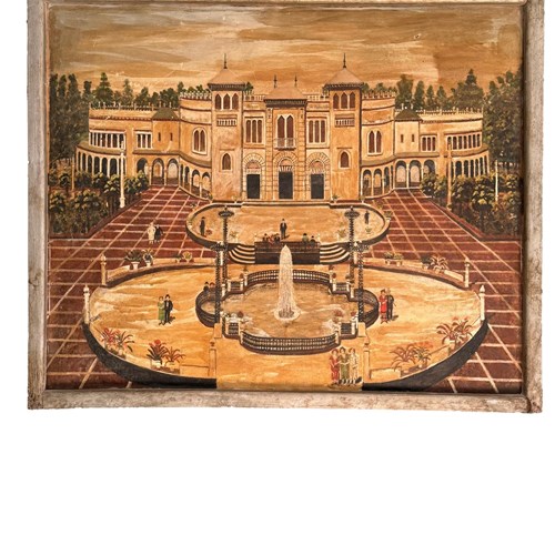 Large Sevilla Painting On Canvas