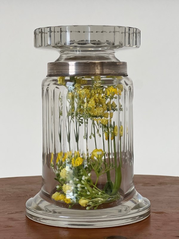 Attractive Ribbed Glass Jar-antiques-decorative-img-3104-main-638361186158561662.jpg