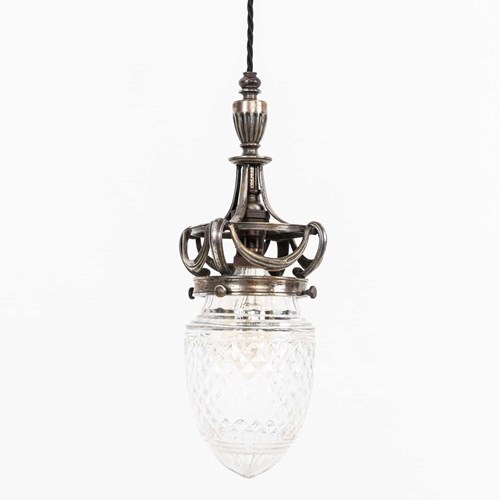 Edwardian Cut Glass Osler Pendant Light