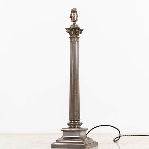 Early 20Th Century French Large Corinthian Table Lamp