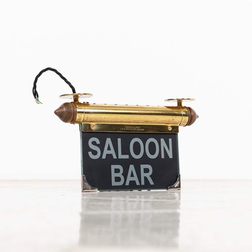 Antique Art Deco 'Saloon Bar' Internalite Sign