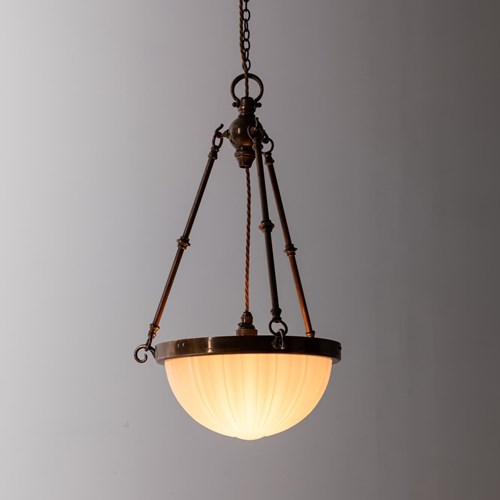 10" GEC Moonstone Plafonnier Pendant Light