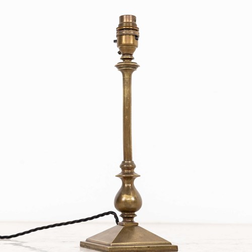 Early 20Th Century Cast Brass Table Lamp