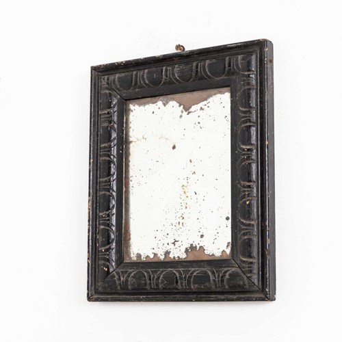 Diminutive Antique Distressed Wall Mirror