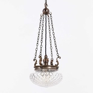 Diminutive Edwardian Cut Glass Ceil...