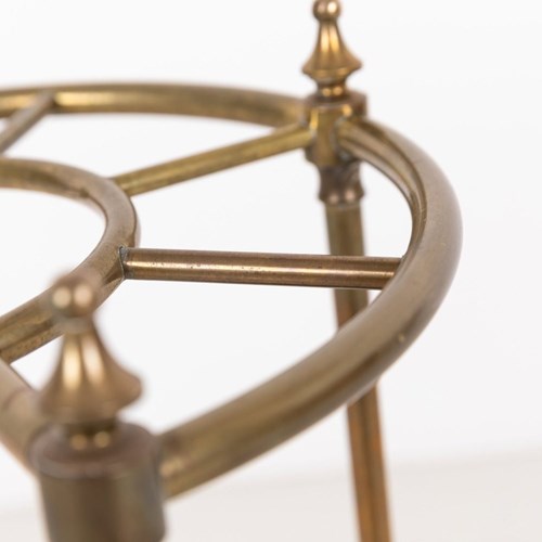 Antique Semi-Circular Brass Umbrella Stand