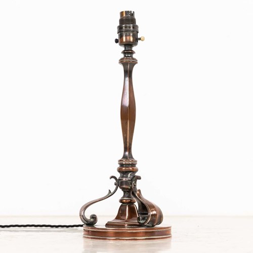 Early 20Th Century Copper GEC Table Lamp Light