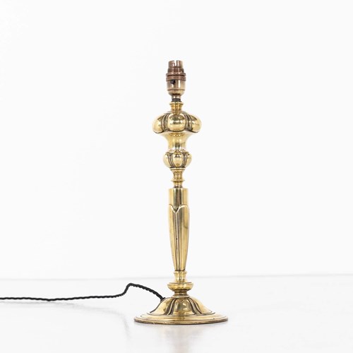 Early 20Th Century Cast Brass GEC Table Lamp