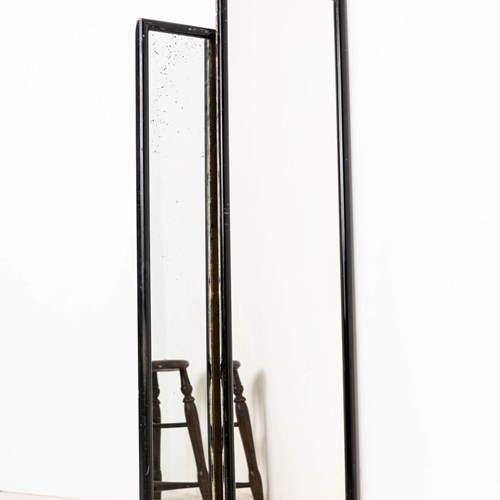 Near Pair Of Early 20Th Century Tall Shop Tailors Mirrors