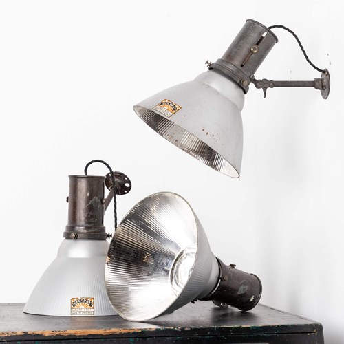 Antique Mirrored Glass Gec Gecoray Wall Lamps