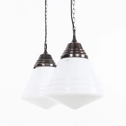 Large Philips 'Phililite' Opaline Pendant Light