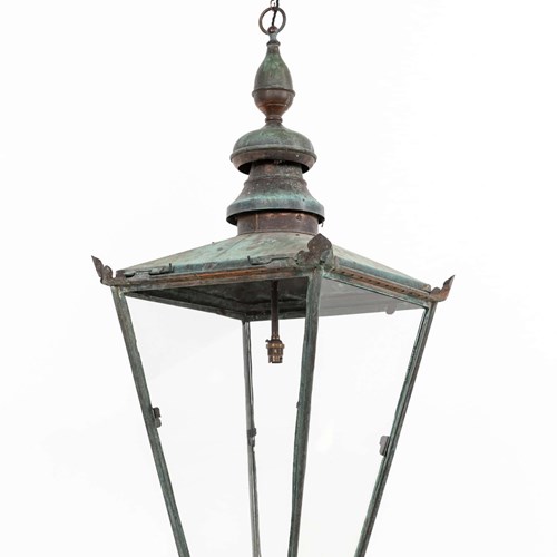 Victorian Foster & Pullen Copper Street Lantern