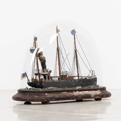 Scratch Built Victorian Steam Boat Decorative Display Model