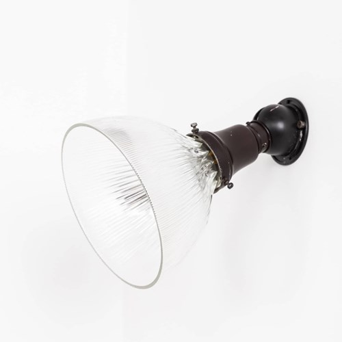 Industrial Flush Mounted Holophane Light Pendant