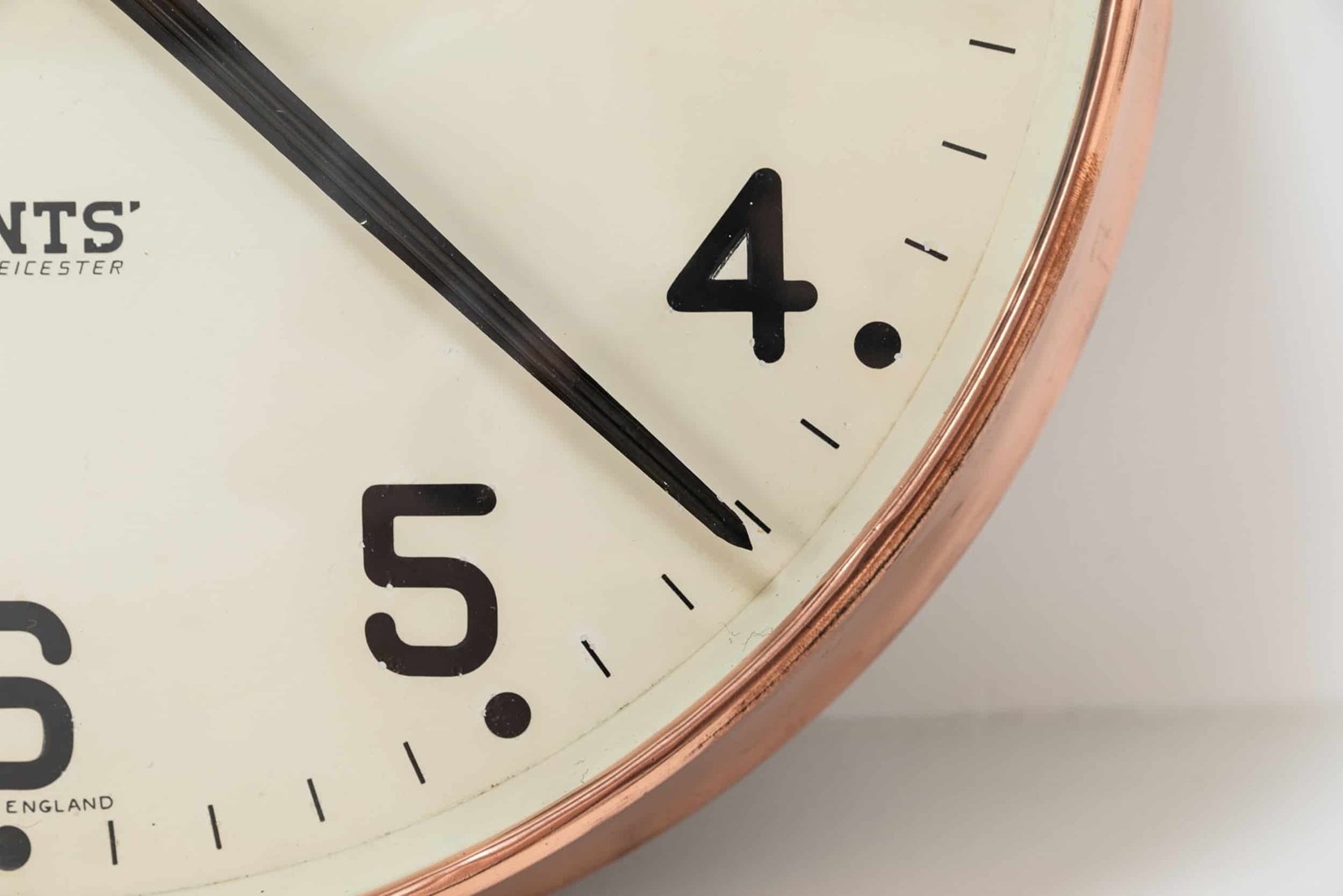 Antique Copper Gents Of Leicester Factory Wall Clocks - Decorative