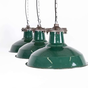 Large Industrial Green Simplex Enam...