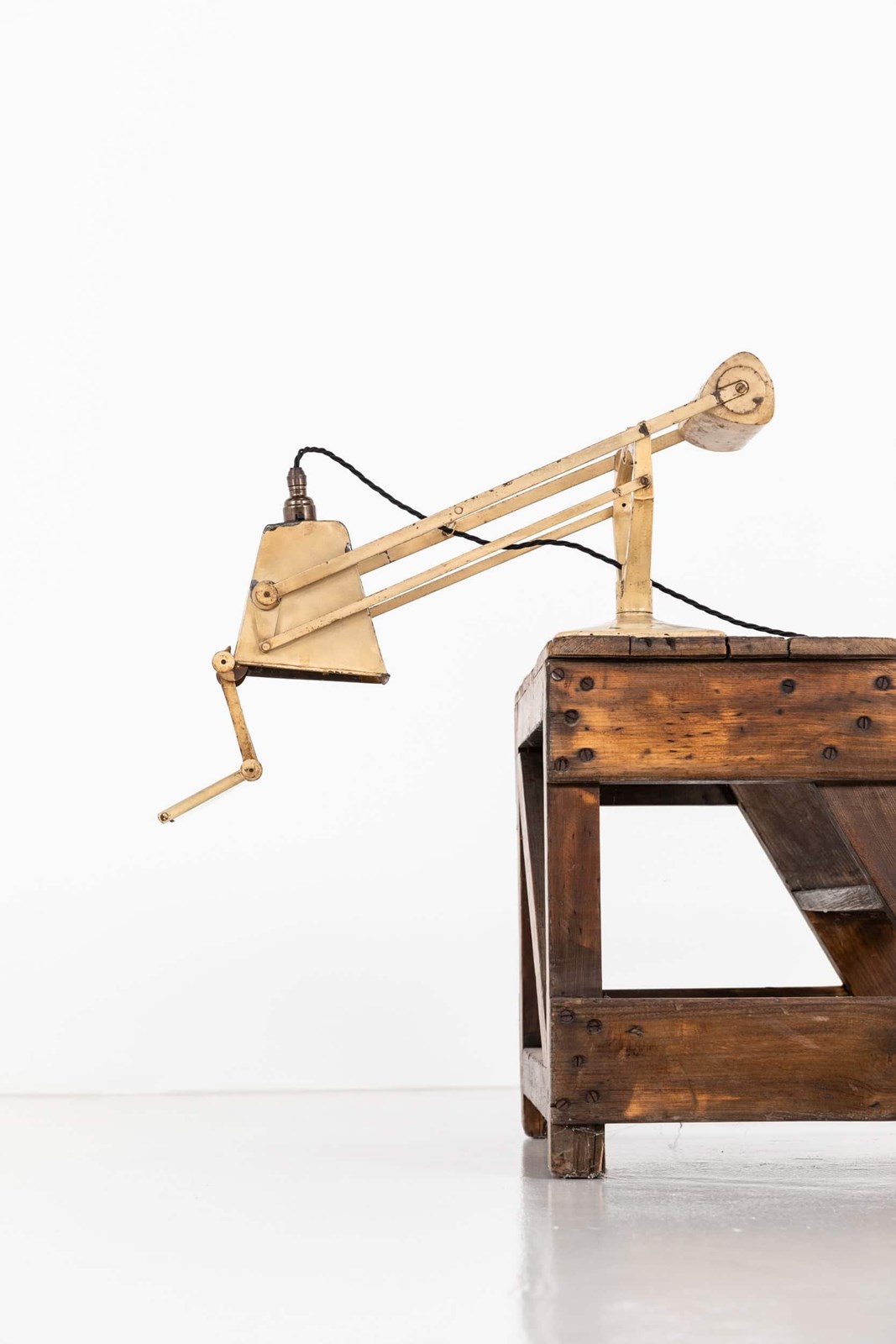 Vintage Industrial Horstmann Pluslite Desk Lamp Light - Decorative