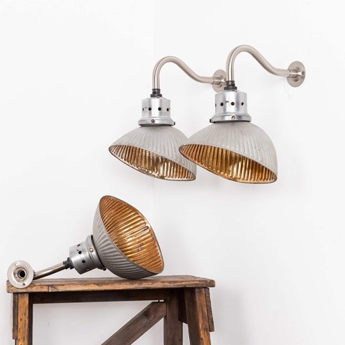 Vintage Industrial Glass GECORAY Wall Lamps