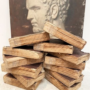 Set 13 19Th C French Purple Books -...